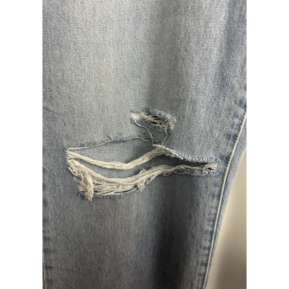 NWT Rollas Heidi Ankle Old Stone Jeans Blue Denim Distressed High Rise Size 30 - Picture 6 of 16